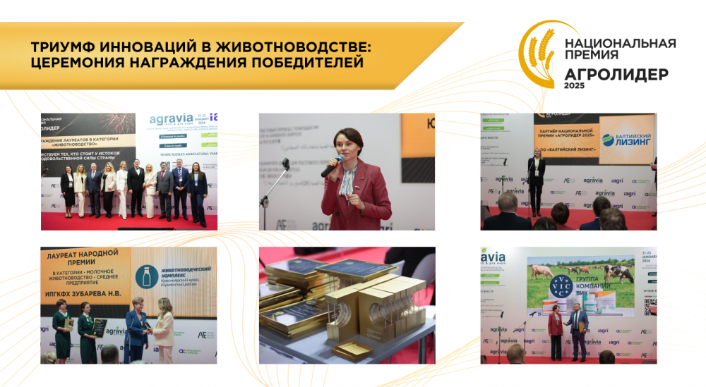 Национальная премия «Агролидер 2025» отметила лучших представителей животноводства